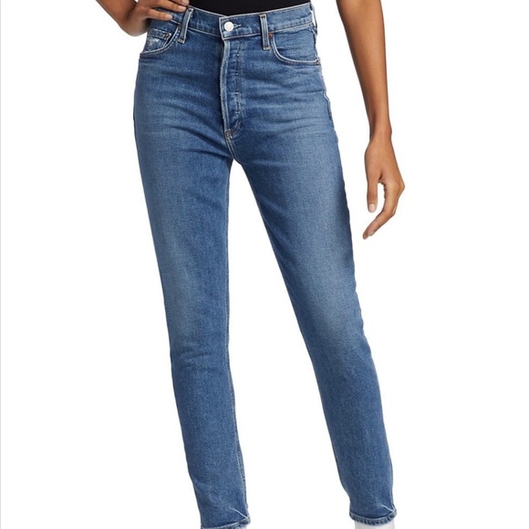 Agolde Betray Nico High Rise Slim Fit Jeans - 31 - Picture 1 of 11